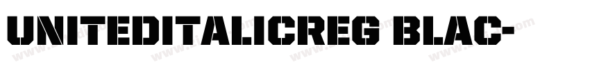 UnitedItalicReg Blac字体转换